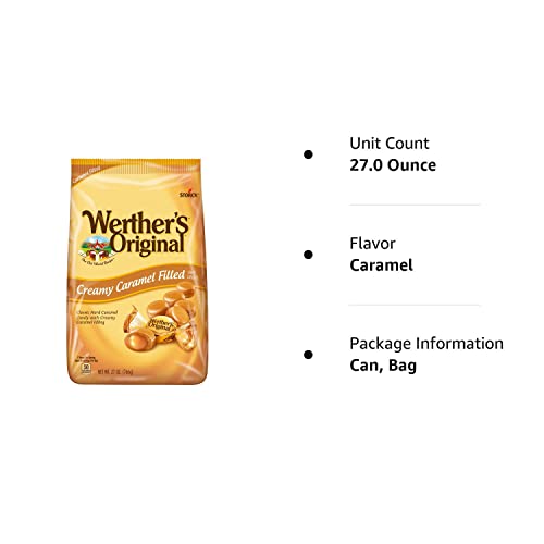 Werthers Original Creamy Caramel Filled Hard Candies 27 Oz Bag