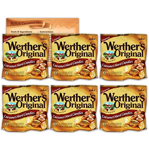 Werthers Original Hard Candy | 2.65 Ounce Bags - Pack Of 6 | Bun