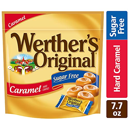 Werthers Original Hard Sugar Free Caramel Candy, 7.7 Oz Bag