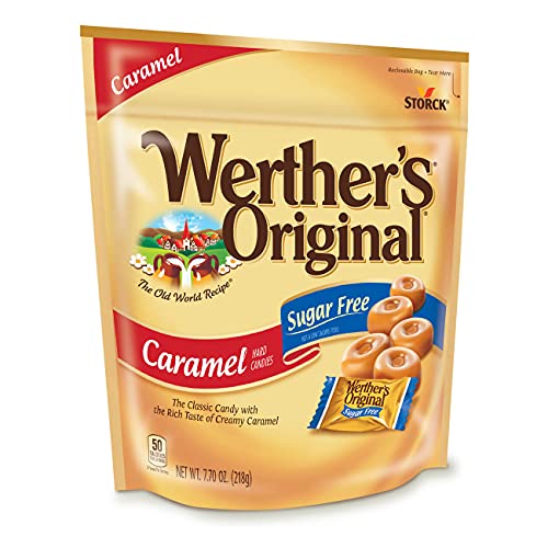 Werthers Original Hard Sugar Free Caramel Candy, 7.7 Oz Bag