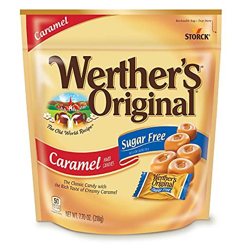Werthers Original Hard Sugar Free Caramel Candy, 7.7 Oz Bag
