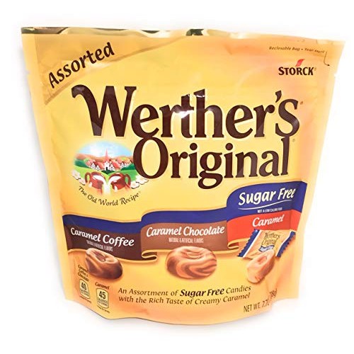 Werthers Original Sugar Free Assorted 7.7Oz. Caramel Coffee, Ca