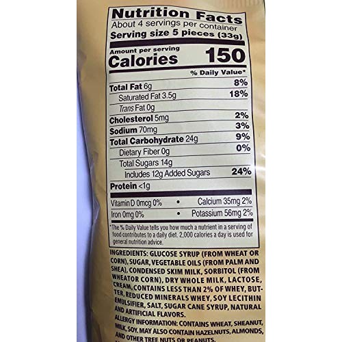 Werthers Original Vanilla Creme Soft Caramels, 4.51 Oz Pack Of 4