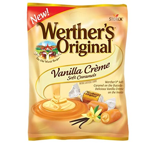 Werthers Original Vanilla Creme Soft Caramels, 4.51 Oz Pack Of 4
