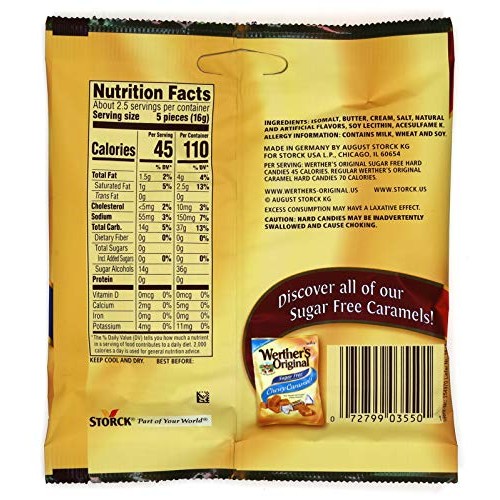 Werthers Sugar Free Hard Candy Variety Pack | Original Hard Cand