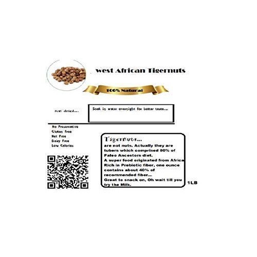 West African Tiger Nuts I Whole Rawtigernut For Keto Diet 8 Oz O