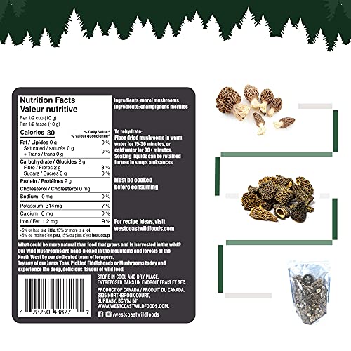 Dried Wild Morel Mushrooms | Premium Grade For Gourmet Recipes|