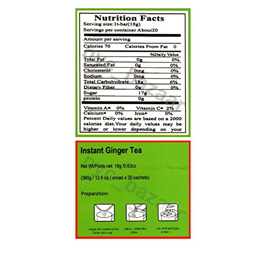 Instant Honey Ginger Tea West Indian Select Pack of 3