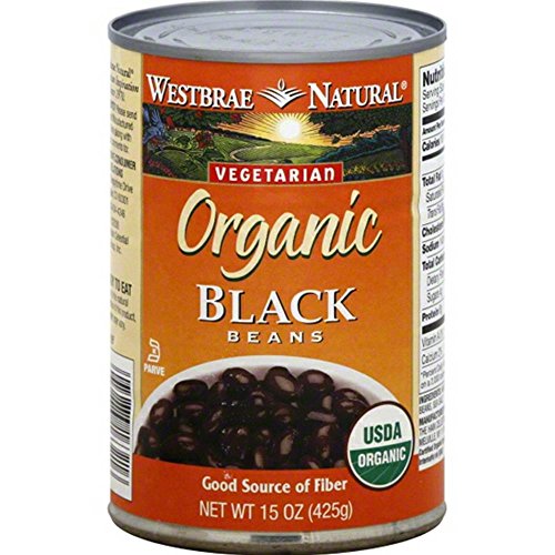 Westbrae Foods Black Beans Fat Free 15 Oz -Pack Of 12