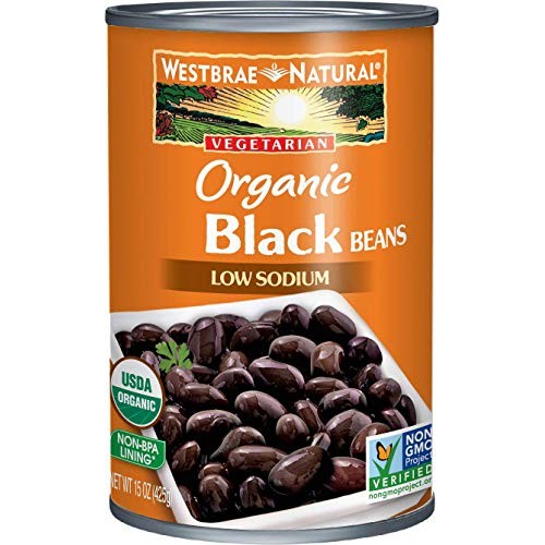 Westbrae Natural Organic Black Beans, 15 Ounce Cans, Pack Of 12