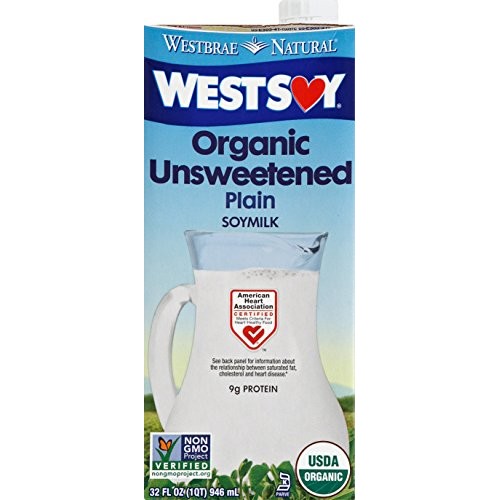 Westbrae Natural Unsweetened Soymilk, 32 Fluid Ounce Pack Of 12