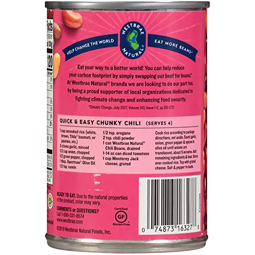 Westbrae Natural, Vegetarian Organic, Chili Beans, 15 Oz