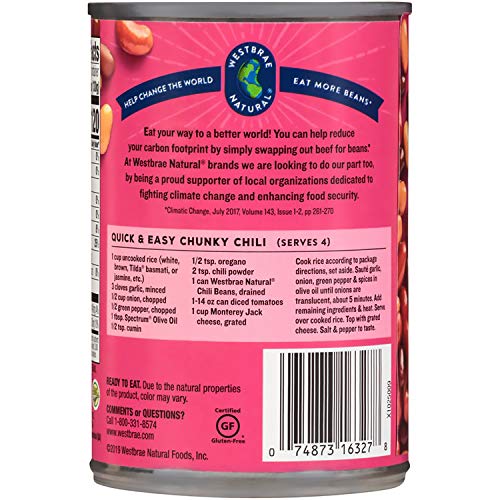 Westbrae Natural, Vegetarian Organic, Chili Beans, 15 Oz