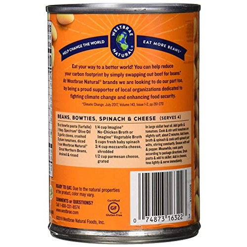 Westbrae Natural, Vegetarian Organic, Great Northern Beans, 15 Oz