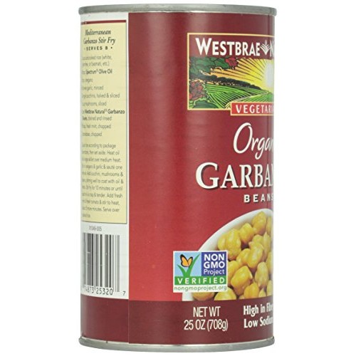 Westbrae, Organic Garbanzo Beans, 25 Oz