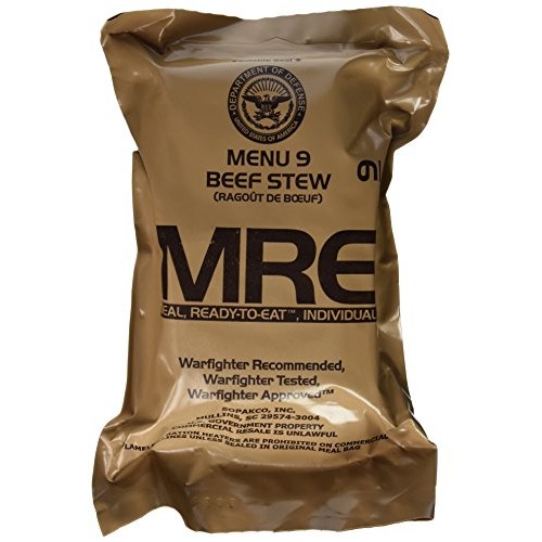 Beef Stew Mre Meal - Genuine Us Military Surplus Inspection Date