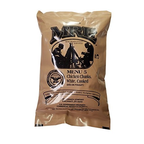 Chicken Chunks Mre Meal - Genuine Us Military Surplus Inspection