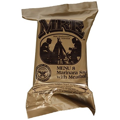 Meatballs And Marinara Sauce Mre Meal - Genuine Us Military Surp