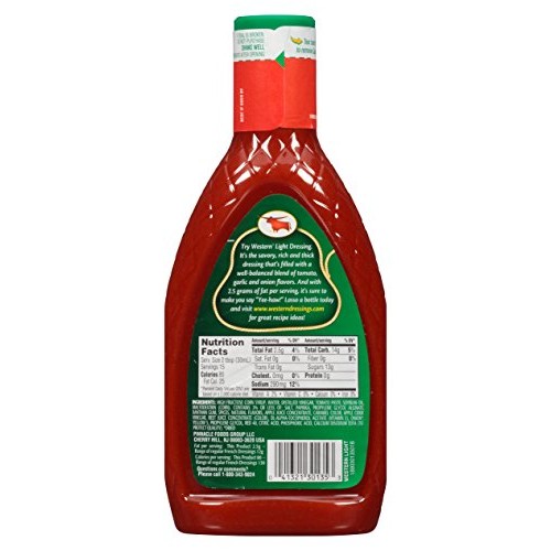 Western Sweet And Smooth French Light Salad Dressing, 15 Fl. Oz.