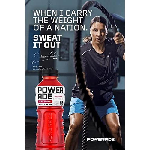 POWERADE Zero Fruit Punch, 20 Fl Oz, 10 bottles