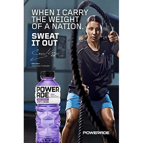 Powerade Zero Purple Grape, Zero Calorie Sports Drink, 20oz Bott...