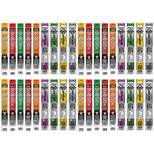 Westerns Smokehouse Meat Sticks Pack Of 36 - Pork And Beef Jerk
