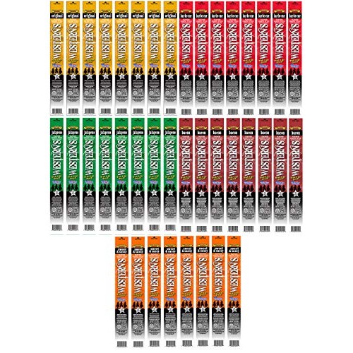 Westerns Smokehouse Meat Sticks Variety Pack Of 40 - Pork And B