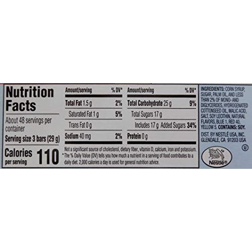 Bulk Pack Candy Laffy Taffy, Variety, 145-Pack