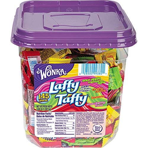 Bulk Pack Candy Laffy Taffy, Variety, 145-Pack