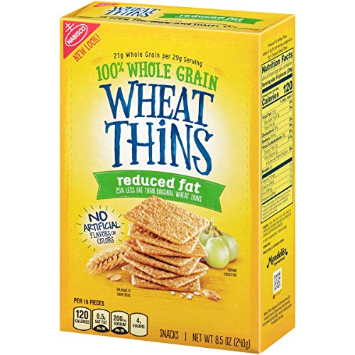 Wheat Thins Reduced Fat Whole Grain Wheat Crackers, 8.5 Oz