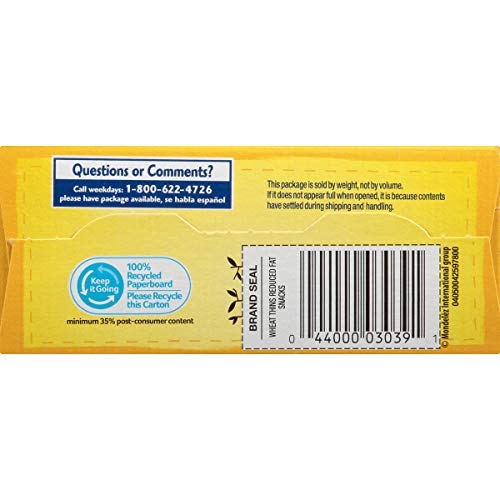 Wheat Thins Reduced Fat Whole Grain Wheat Crackers, 8.5 Oz