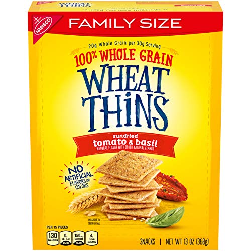 Wheat Thins Crackers, Sundried Tomato &Amp; Basil Flavor, 1 Family S