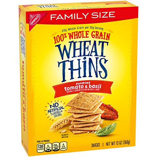 Wheat Thins Crackers, Sundried Tomato &Amp; Basil Flavor, 1 Family S