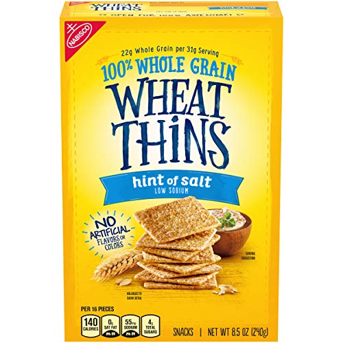 Wheat Thins Hint Of Salt Whole Grain Low Sodium Crackers, 8.5 Oz