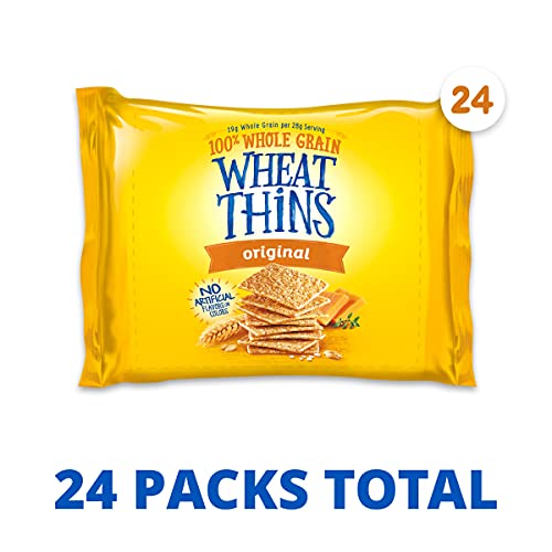 Wheat Thins Original Whole Grain Wheat Crackers, 6 Snack Packs