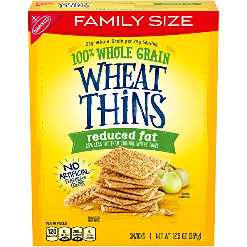 Wheat Thins Reduced Fat Whole Grain Wheat Crackers, Family Size,
