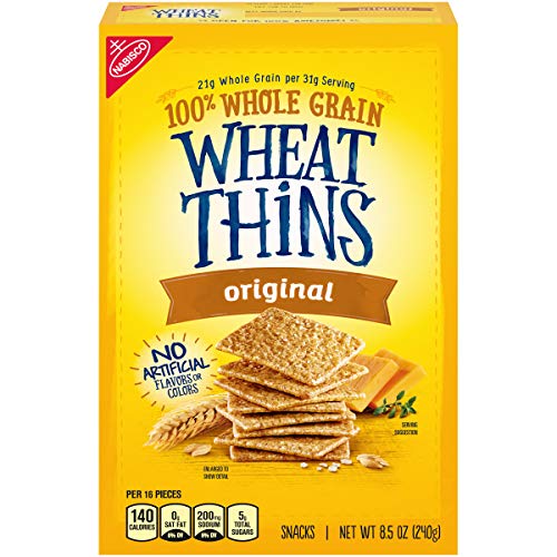 Wheat Thins Whole Grain Crackers 8.5 Oz Boxes 6, Original, 6 Count