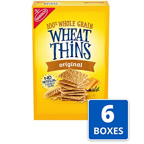 Wheat Thins Whole Grain Crackers 8.5 Oz Boxes 6, Original, 6 Count