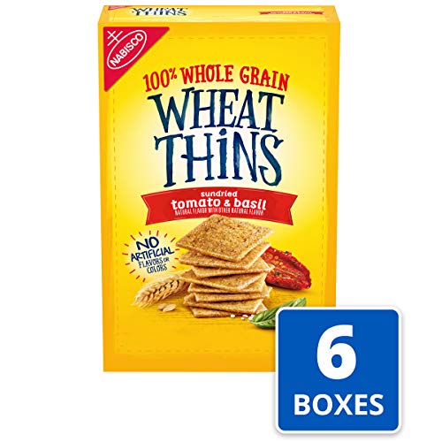 Wheat Thins Whole Grain Crackers 8.5 Oz Boxes 6, Sundried Tomato