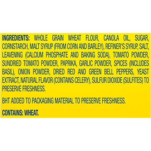 Wheat Thins Whole Grain Crackers 8.5 Oz Boxes 6, Sundried Tomato