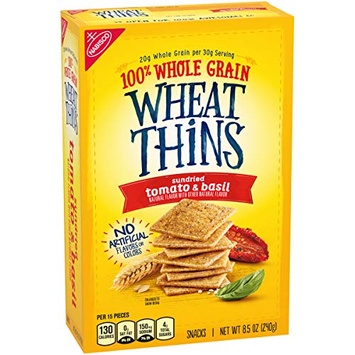 Wheat Thins Whole Grain Crackers 8.5 Oz Boxes 6, Sundried Tomato