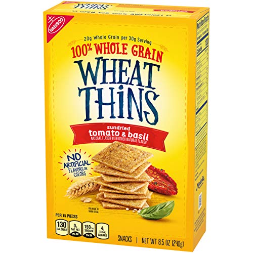 Wheat Thins Whole Grain Crackers 8.5 Oz Boxes 6, Sundried Tomato
