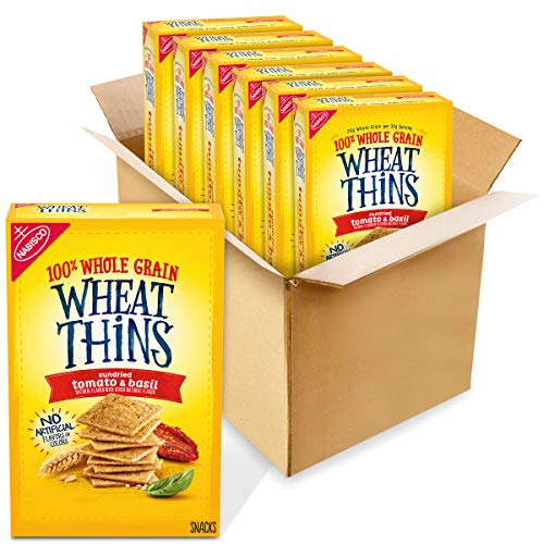 Wheat Thins Whole Grain Crackers 8.5 Oz Boxes 6, Sundried Tomato