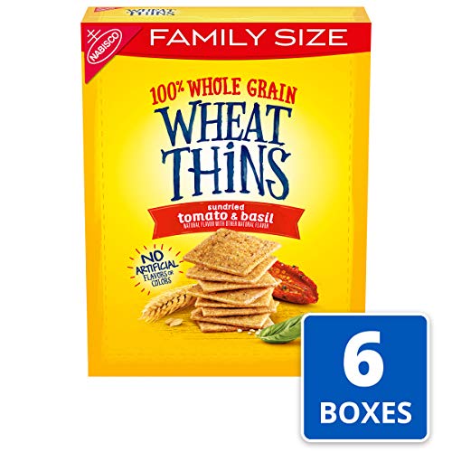 Wheat Thins Whole Grain Crackers Family Size 13 Oz, Boxes 6, Sun