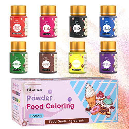 Powder Food Coloring For Cake Decorating - Whishine 5.1 Oz Water