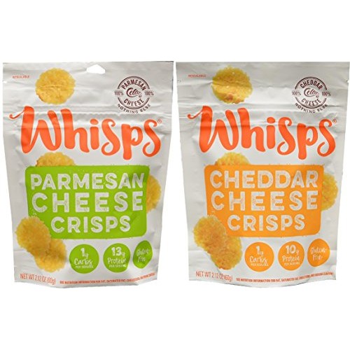 3 Pack Value: Cello Whisps Pure Parmesan Cheese Crisps