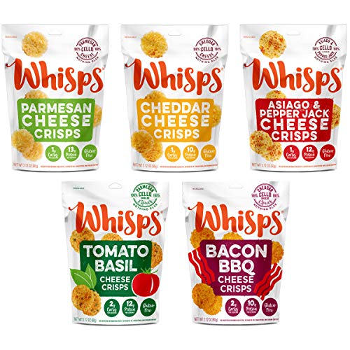 Whisps Cheese Crisps 100% Cheese Crunchy Assortment | Keto Snack