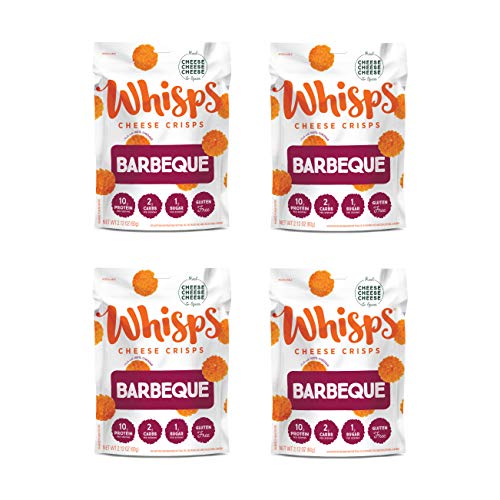 Whisps Bacon Bbq Cheese Crisps | Keto Snack, No Gluten, Low Carb