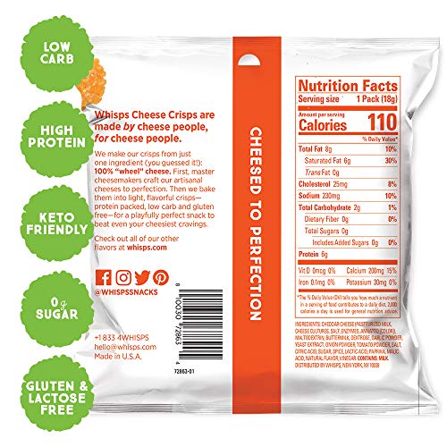 Whisps Cheese Crisps 12 Pack Assortment | Keto Snack, Gluten Fre
