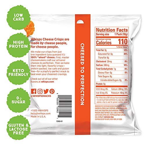 Whisps Cheese Crisps 12 Pack Assortment | Keto Snack, Gluten Fre